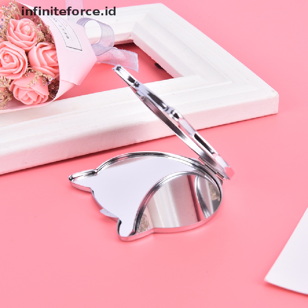 (Infiniteforce.Id) Cermin Makeup Compact Dengan Kaca Pembesar Untuk Travel