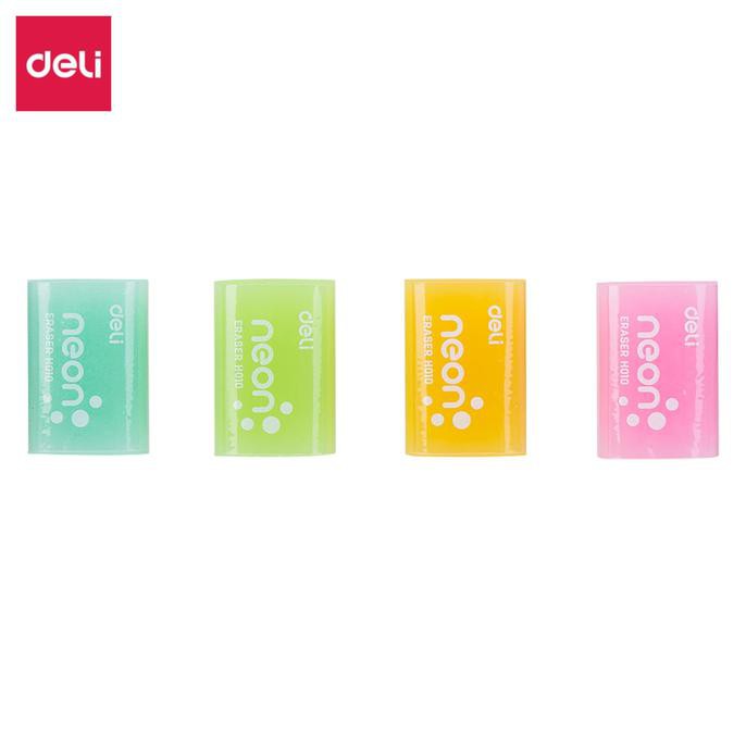 

Deli EH01000 Eraser/Penghapus-Neon Eraser 39×27×12mm Neon TERMURAH
