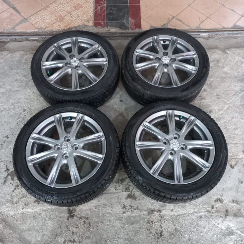 Velg Second copotan YARIS Ring16 Ban DUNLOP 195 50 R16 VIOS COROLA MOBILIO CITY