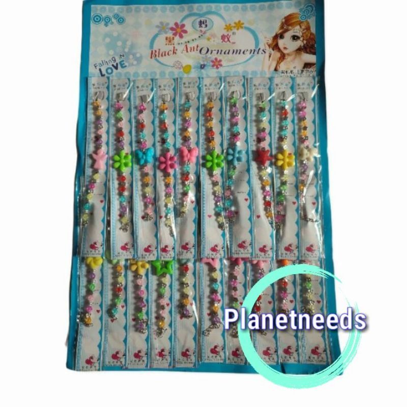 Gelang Anak Manik Monte Mutiara Imitasi Gelang Cantik Gelang Mainan