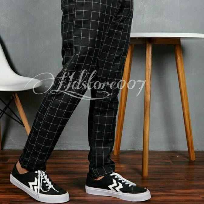 CELANA TARTAN PANJANG PRIA TARTAN PANTS SLIMFIT