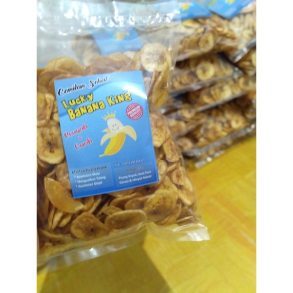 

Lucky Banana King Keripik pisang 220g