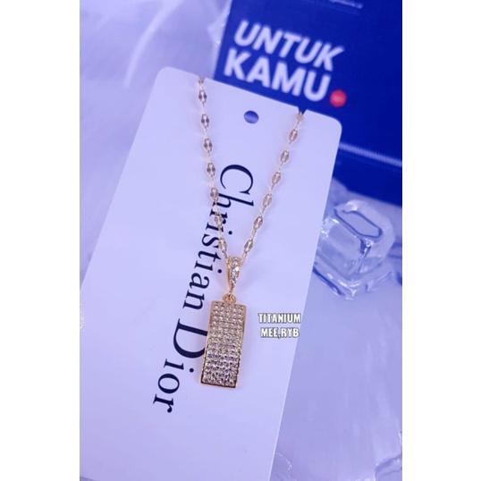 Kalung titanium asli,tidak luntur ,aman dipake mandi,sehari hari dan aman untuk yg alergi xuping