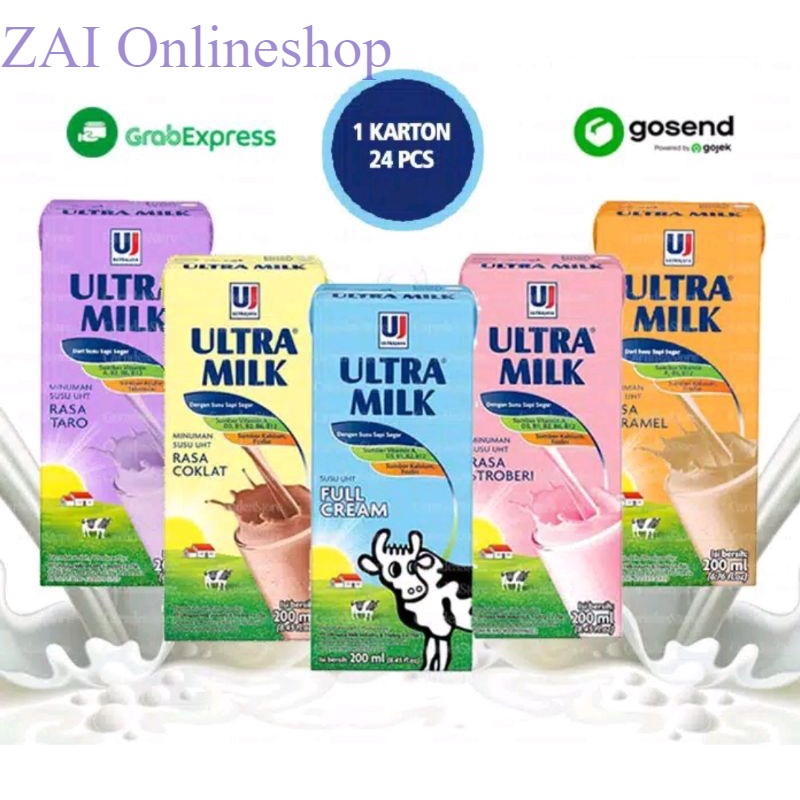 

Susu Ultramilk 200 ml 24 pcs/karton All Varian