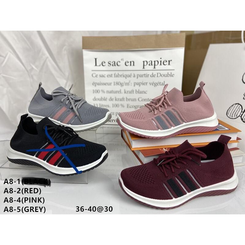 Sepatu Wanita Import Fashion Rajut Slip On