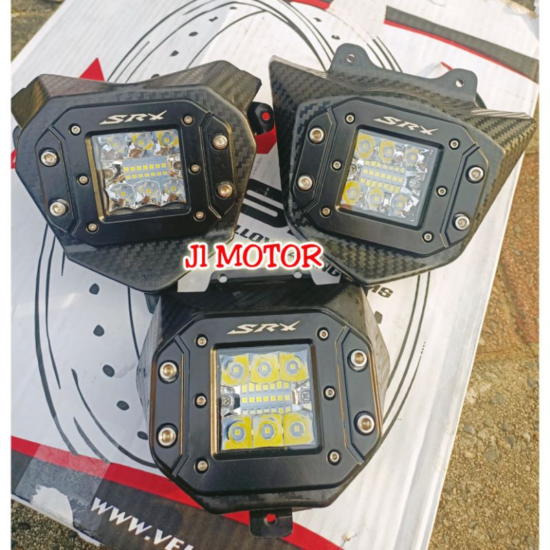 Lampu Tembak - Lampu Reflektor Lampu LED Depan KLX  150 KLX150 D-Tracker Model Carbon Terang