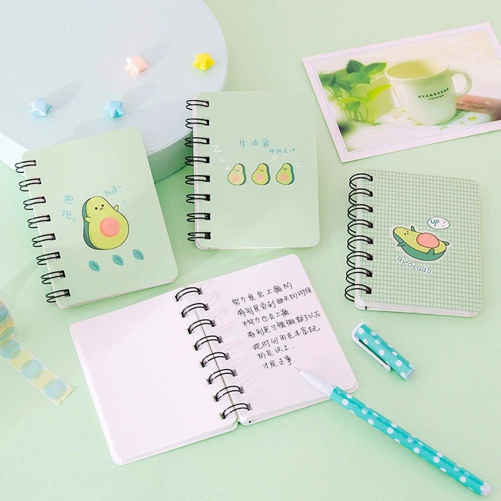 [Elegan] Coil Notepad Portable Anak Memo Pad Mini Sekolah Kantor Supply A7 Stationery Diary Book