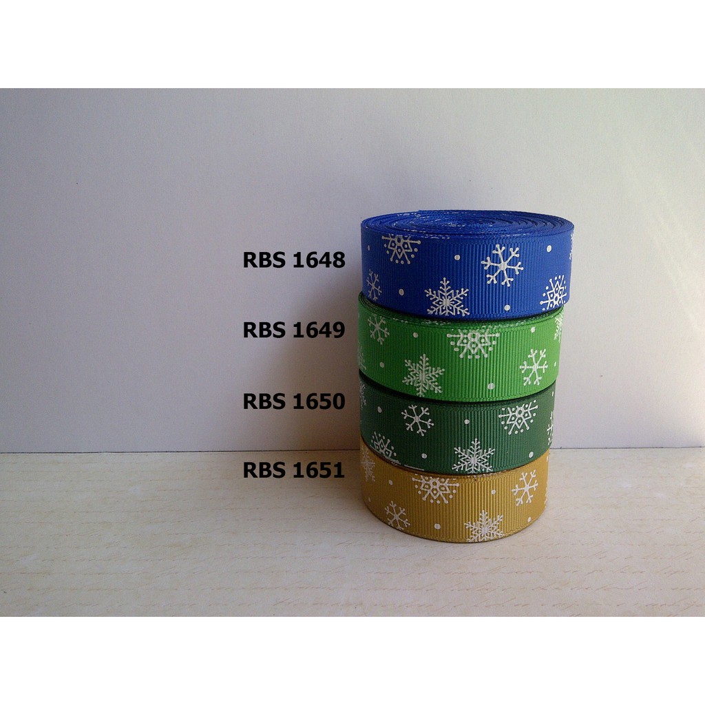 

[10 YARD] PITA GROSGRAIN MOTIF NATAL SALE RBS 1648,1649,1650,1651