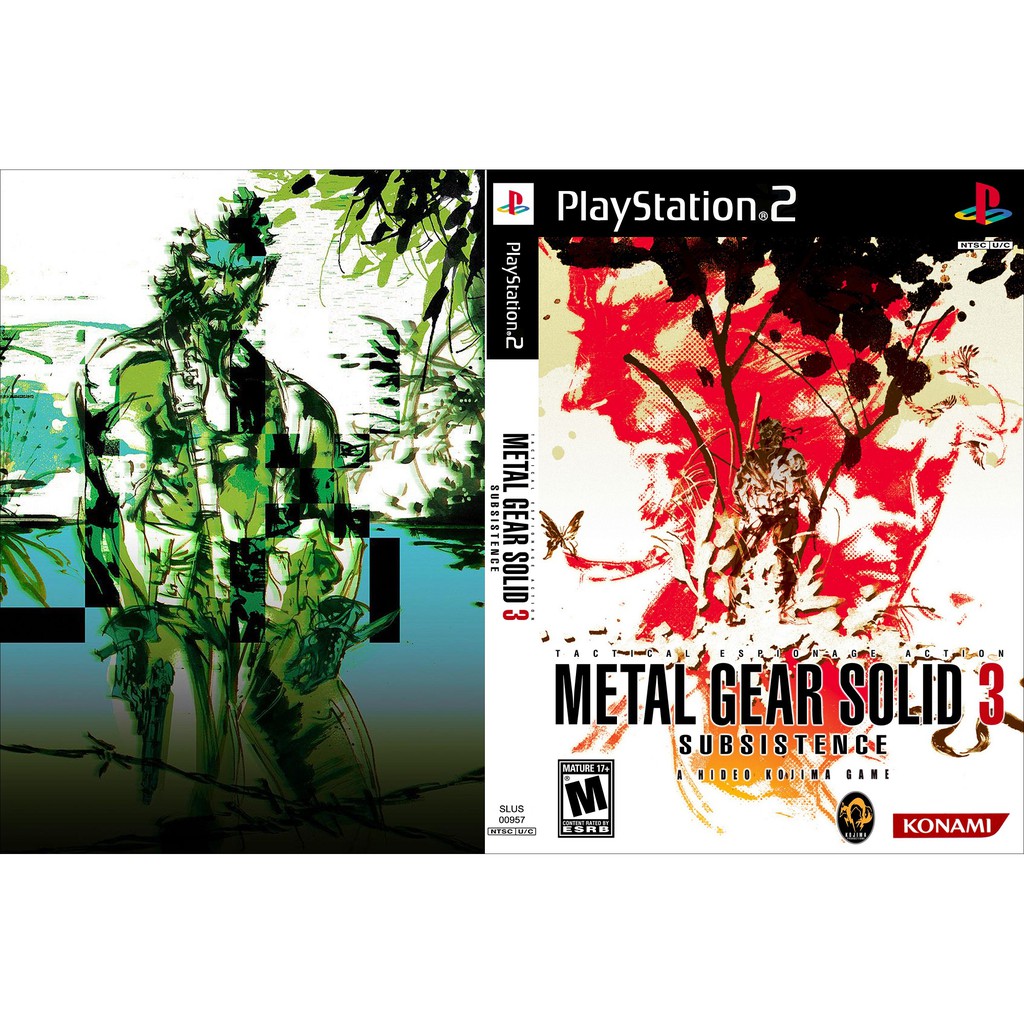 Kaset PS2 Metal Gear Solid 3 Subsistance