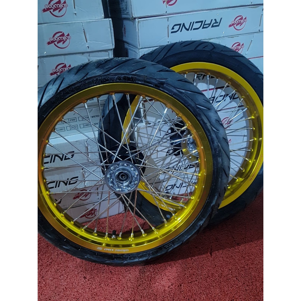 Ban Set Velg Klx Semi Cacing Ukuran Velk 215 250