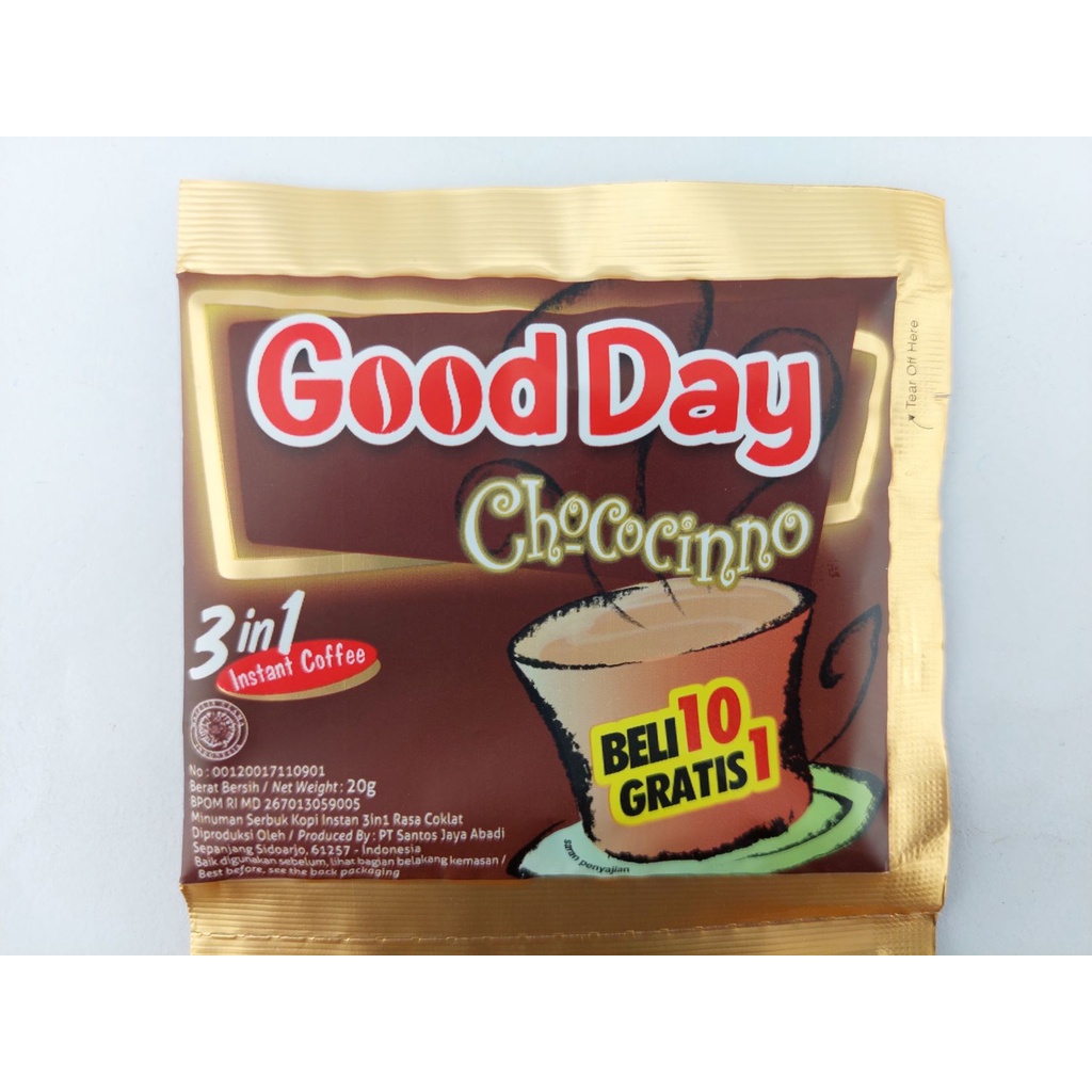 

KOPI GOODDAY INSTAN 1 RENCENG ISI 10 SCT