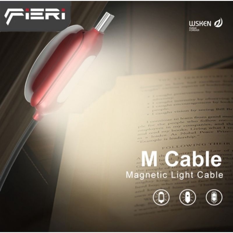Fieri Wsken Magnetic Light Type C Cable QC 3.0 2m