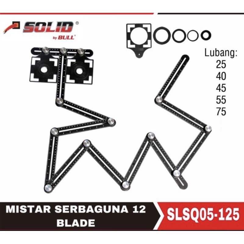 

Mistar / penggaris serbaguna SOLID SLQS05-125
