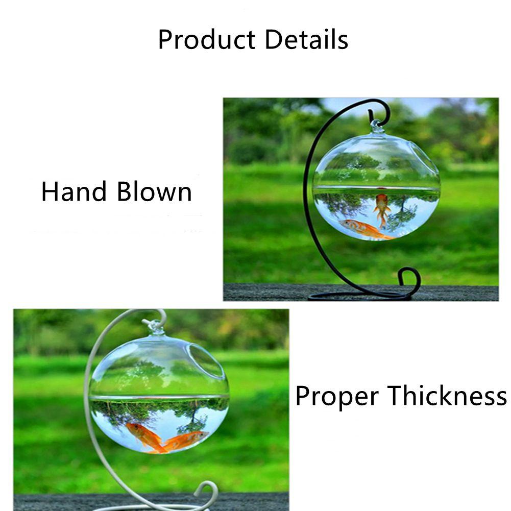 Gelas Gantung Nanas Mangkuk Ikan Hiasan Aquarium Dekorasi Rumah Vas Hiasan Dinding Dengan Stand Mini Fish Tank Fish Tank