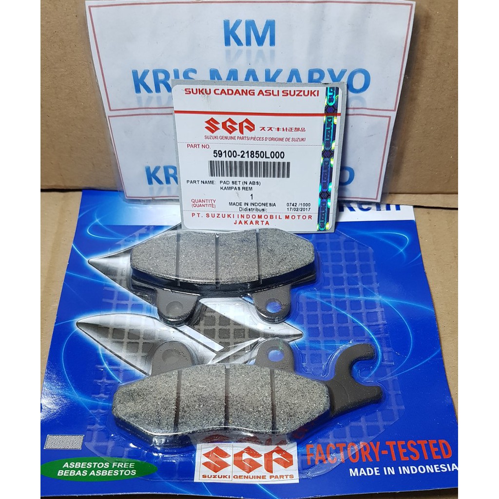 kampas rem cakram satria hiu lumba sgp