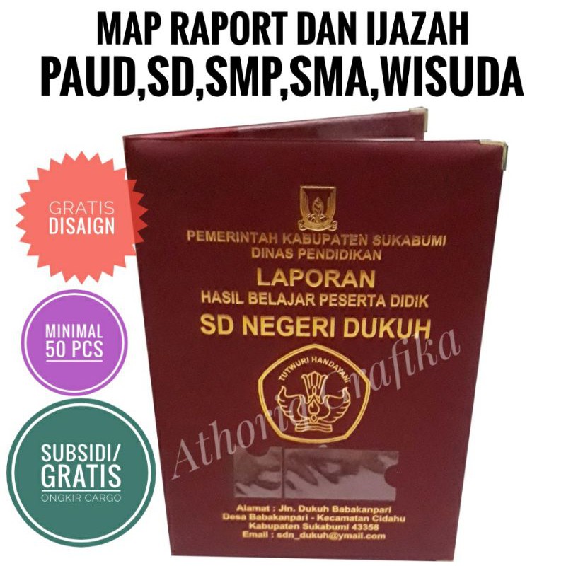 map raport map ijasah map wisuda foil embost..