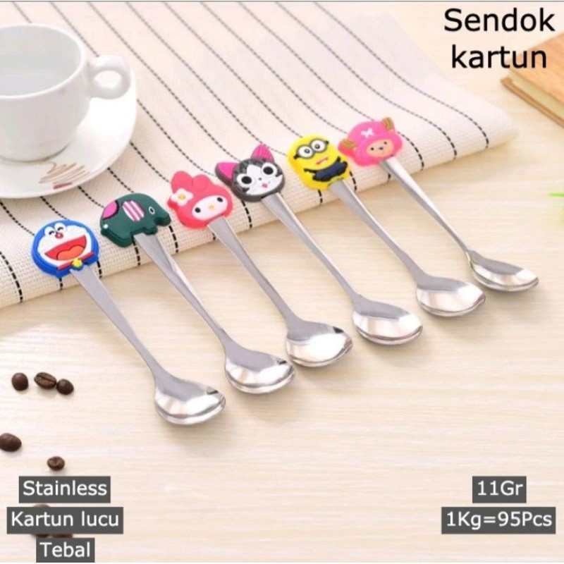 SENDOK TEH KARAKTER KARTUN LUCU DAN IMUT / SENDOK TEH