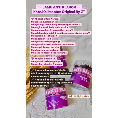 

Jamu Anti plakor By ZT