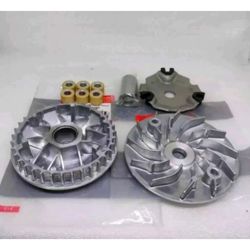 PAKET RUMAH ROLLER 1 SET + KIPAS ROLLER ASSY HONDA BEAT FI , BEAT ESP , BEAT POP FI ESP , BEAT STREE
