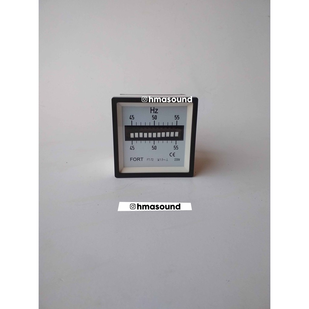 HZ Meter Frekuensi Frequency Meter Analog Getar 45~55 HZ 220V Fort