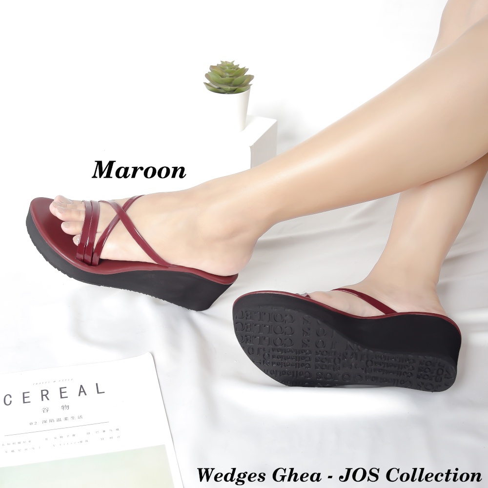 Sandal Wedges Wanita Hak Tinggi 7 cm - Ghea by JOS Collection