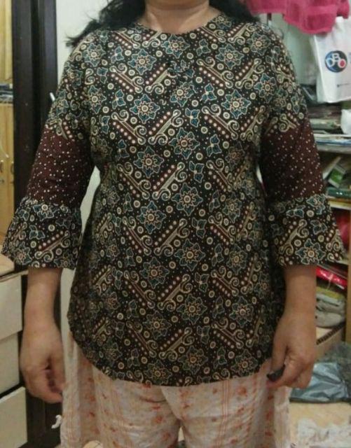 Kemeja Batik Lengan Panjang Batik  Danabrata Pria Motif Songket Hijau Kode 031 M L Xl Xxl Regular