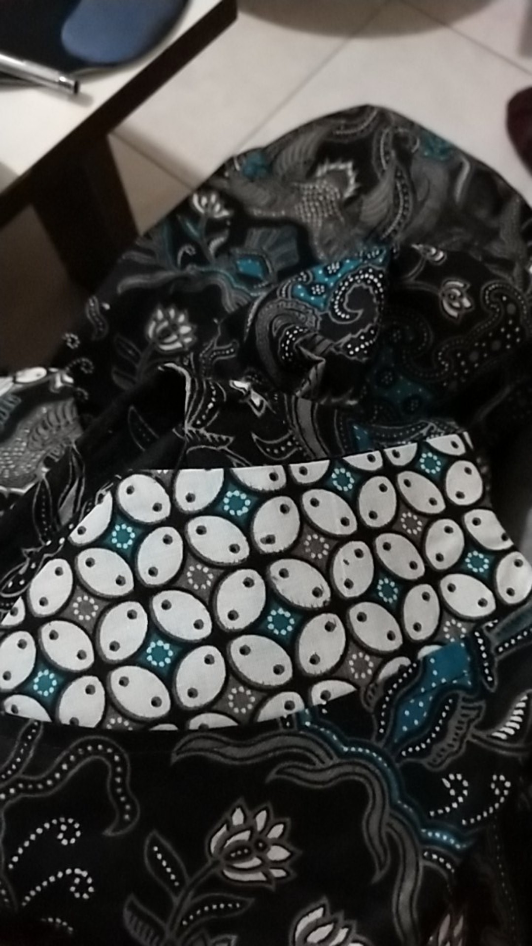 Tey-17 Batik Wanita Asj Sa Hrb026 Kenongo Kemeja Tosca Pendek