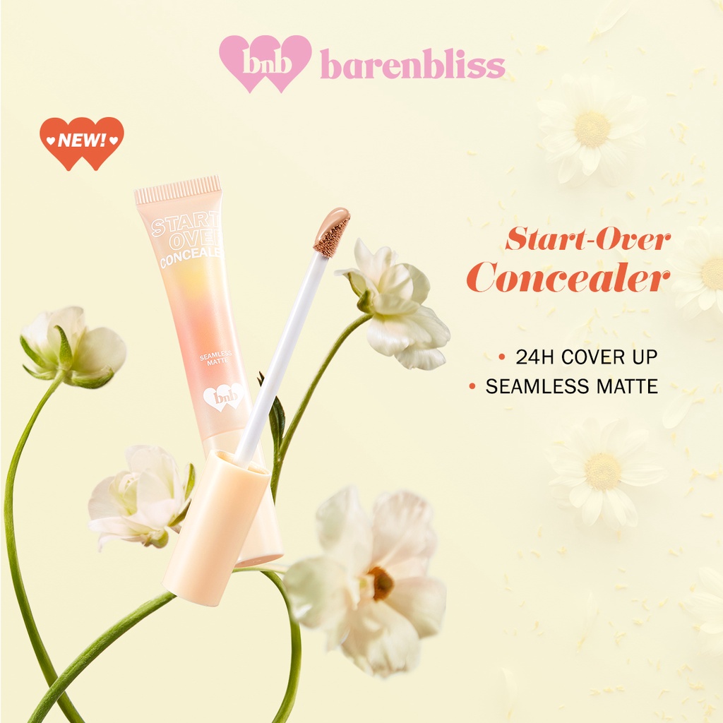 ★ BB ★  BNB barenbliss Korean Bloomatte Start-Over Concealer「Full Converage | Tahan Lama 24 Jam」