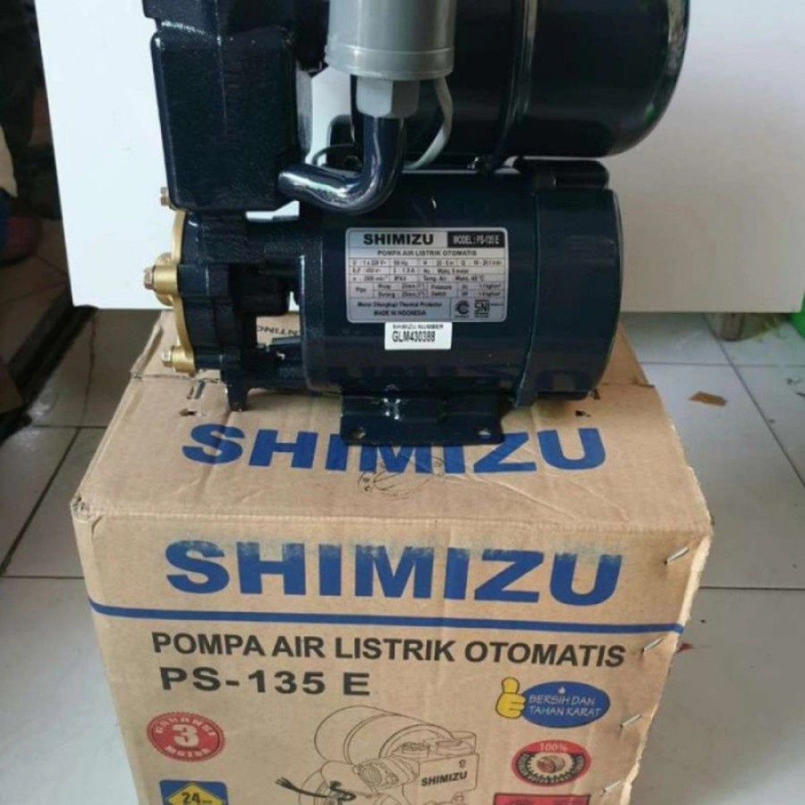 Pompa Air Shimizu Otomatis Listrik PS 135 E PS135 E Pompa Air Dangkal