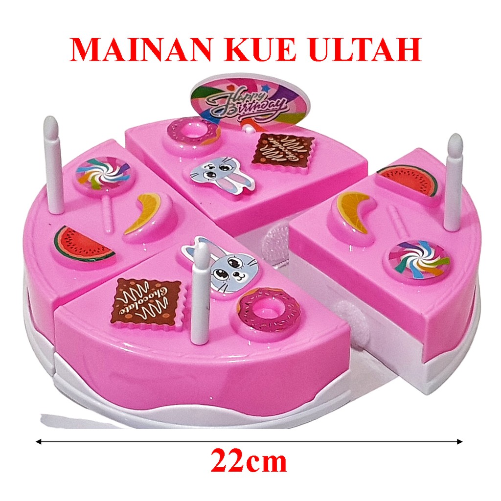 MAINANKEI MAINAN ANAK MAINAN KUE ULANG TAHUN LD1 CAKE BITHDAY