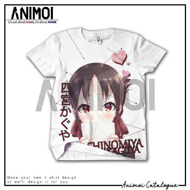 Kaos Full Print Anime || Kaguya Sama || Shinomiya Kaguya || Animoi FullPrint