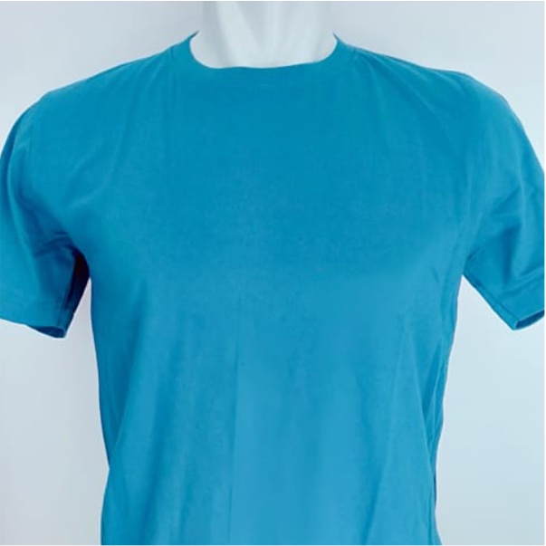 Kaos polos biru tosca /Big size cotton combed