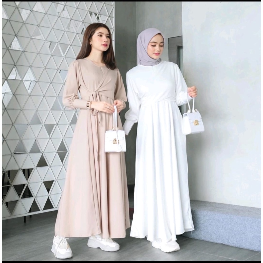 HD16:  SAHNA MAXI   GAMIS TERBARU  LEBARAN2023  GAMIS ELEGANT DRESS KONDANGAN   TERLARIS KEKINIAN MATT SHAKILA HQ PREMIUM   FASHION MUSLIM MASA KINI BUSUI FRIENDLY  SIZE S M L XL