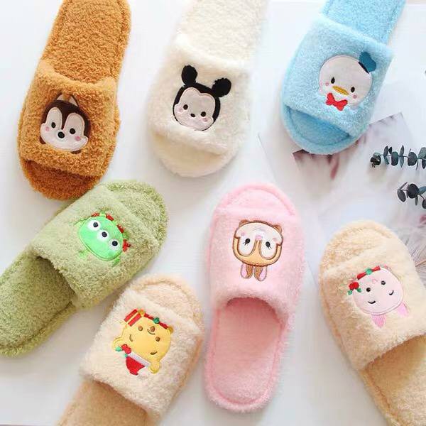 SANDAL RUMAH KAMAR TIDUR MICKEY MINNIE STITCH WINNIE THE POOH PIGLET DONALD DAISY DUCK BUNNY