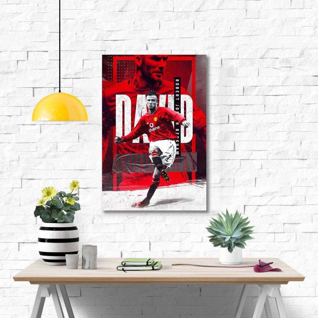 Poster kayu hiasan dinding - David Joseph Beckham