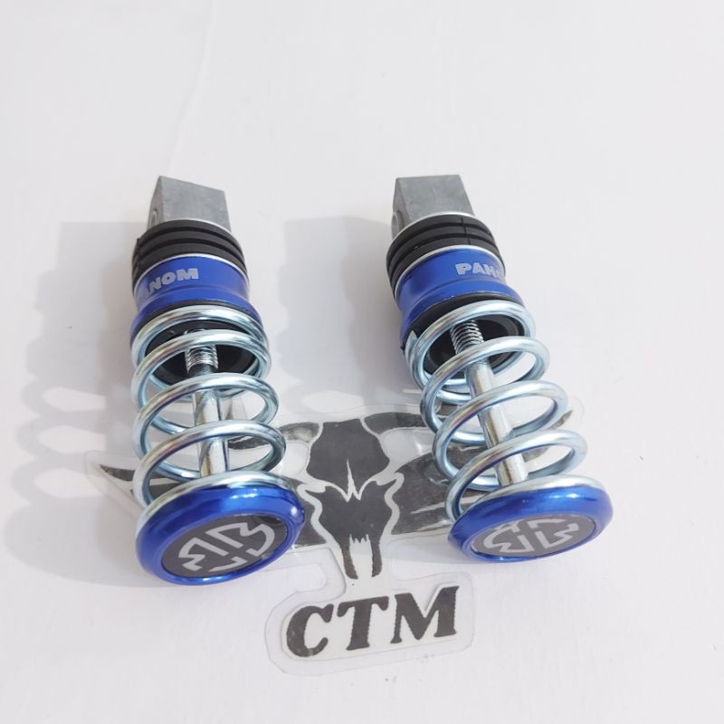 footstep Model Per / Spiral Injakan Kaki Untuk Semua Motor - BIRU