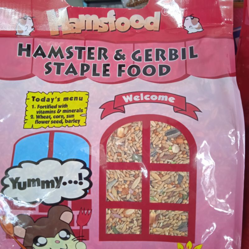 Hamsfood Makanan Hamster &amp; Gerbil Food 1 kg