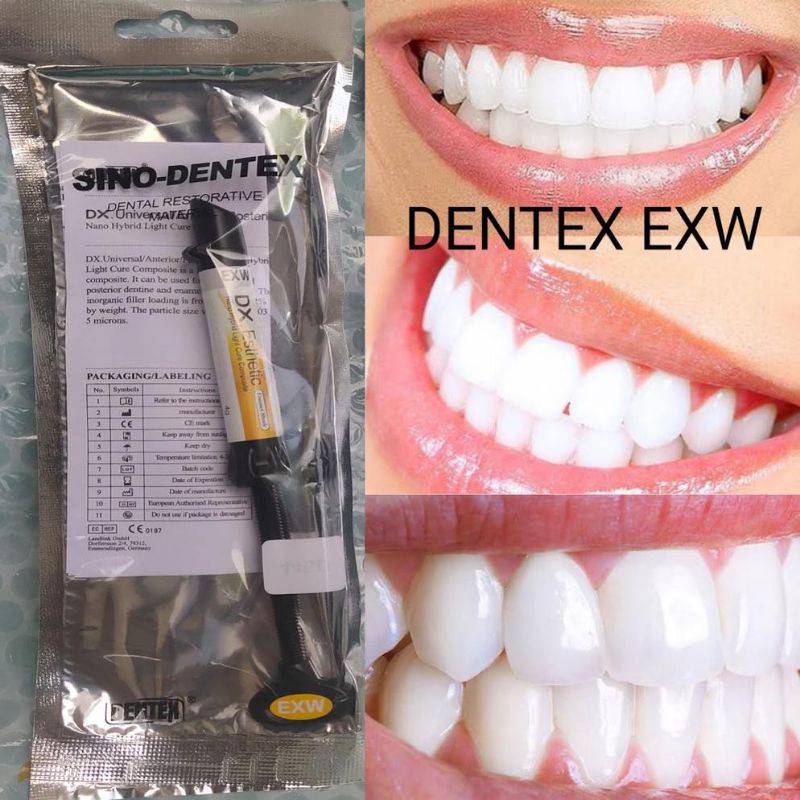 COMPOSITE DENTEX EXW UNTUK VENEER / KOMPOSITE VENEER EXTRA WHITE / PASTA VENEER EXW / LEM VENEER EXT