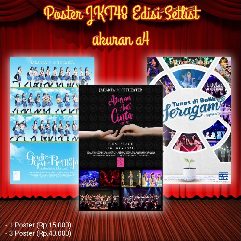 Poster JKT48 Fanmade/Unofficial edisi Setlist