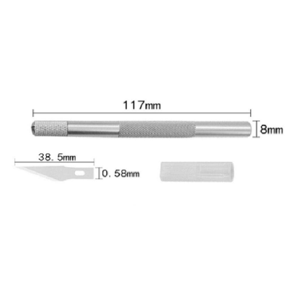 

gk Deli Art Knife Pisau Ukir Hobby Knife Pen Knife Cutter Ukir Pen Cutter Set Carving Knife Silet