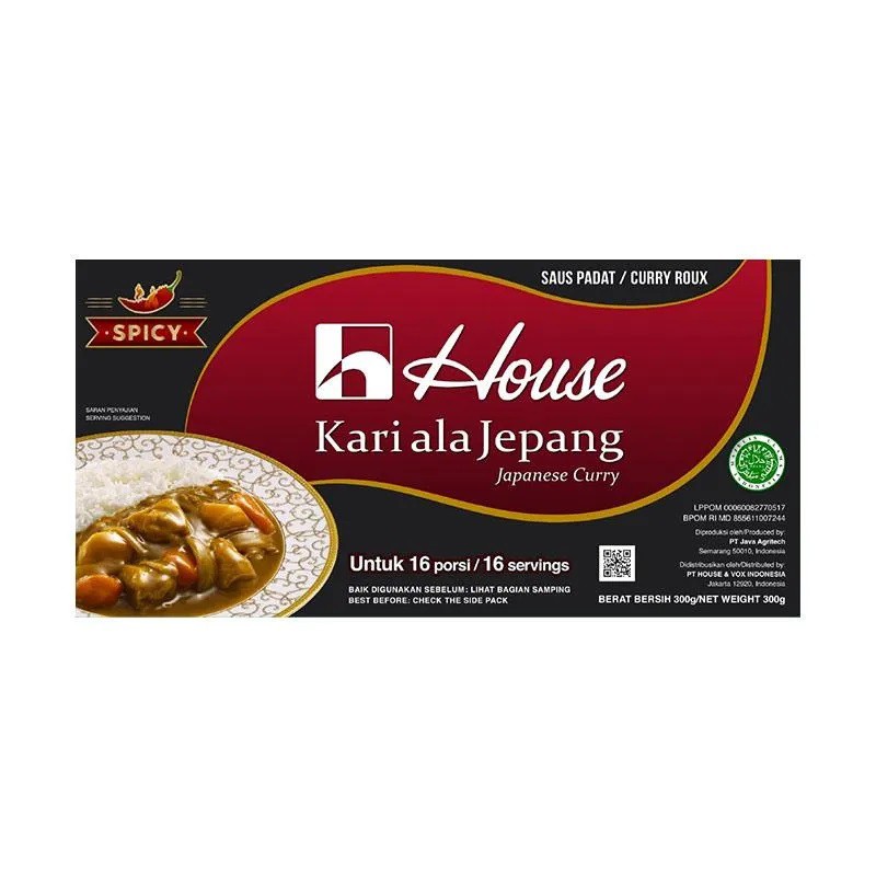 

Bumbu HOUSE Kari ala Jepang Japanese Curry Spicy 300 Gram