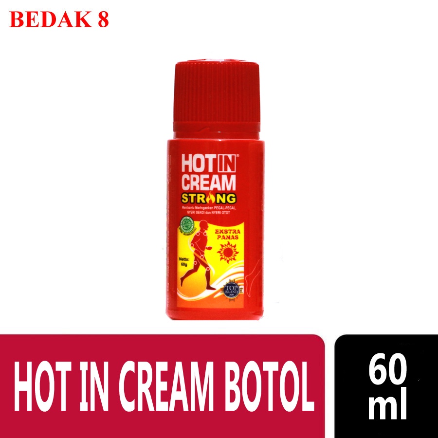 Hotin Cream Botol 60ml / Hot in Krim Pegal Nyeri Otot