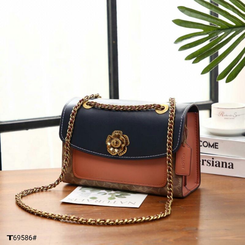 TAS WANITA COACH PARKER IN COLORBLOCK