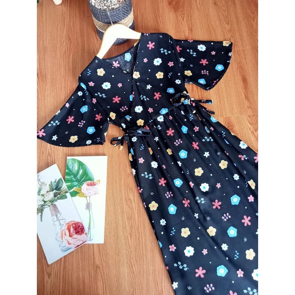 DASTER KIMONO RAYON / DRESS KIMONO PANJANG MUAT SAMPAI XL