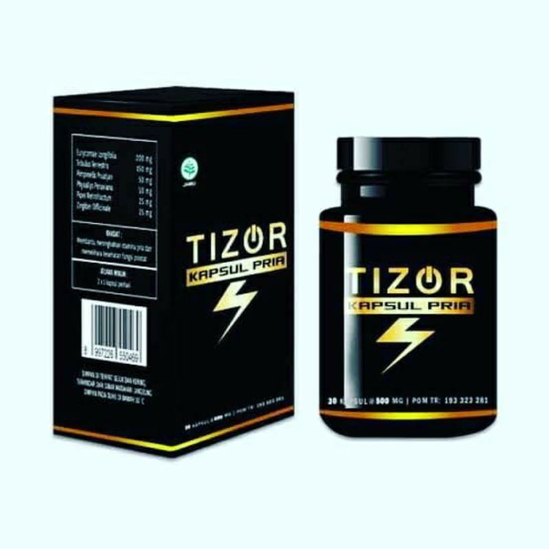 TIZOR ORIGINAL KAPSUL PRIA HERBAL ANTI PROSTAT PENAMBAH STAMINA PRIA AMPUH