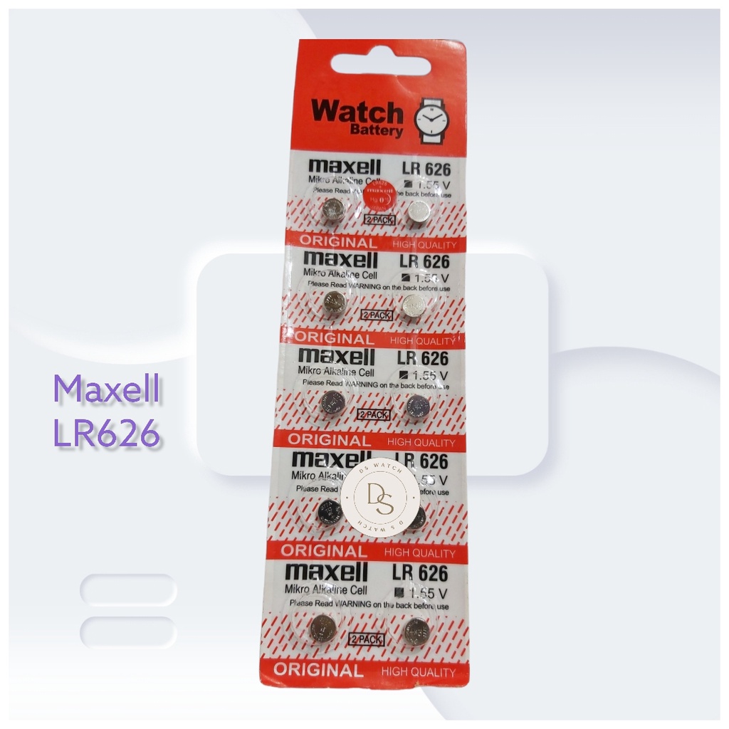 Baterai jam tangan maxell LR626 LR41/AG3 Battery jam tangan LR626 LR41 SONY SR626SW/377