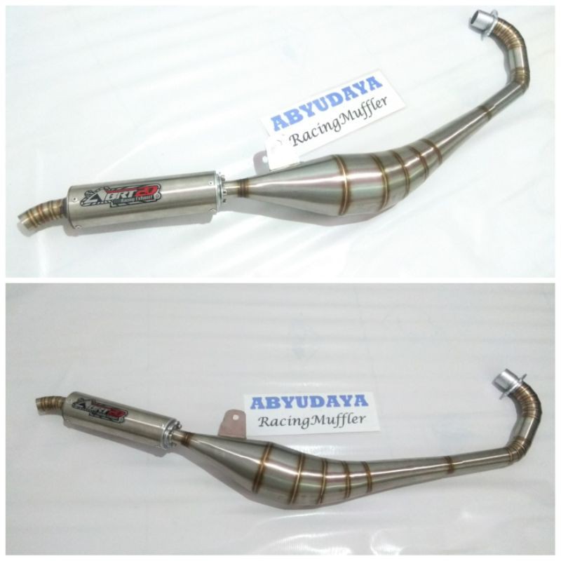 knalpot satria 2 tak knalpot satria hiu knalpot satria lumba knalpot satria R 120 stainless abrt