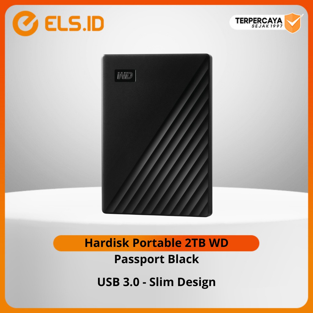 Hardsik Portable 2TB WD Passport Black