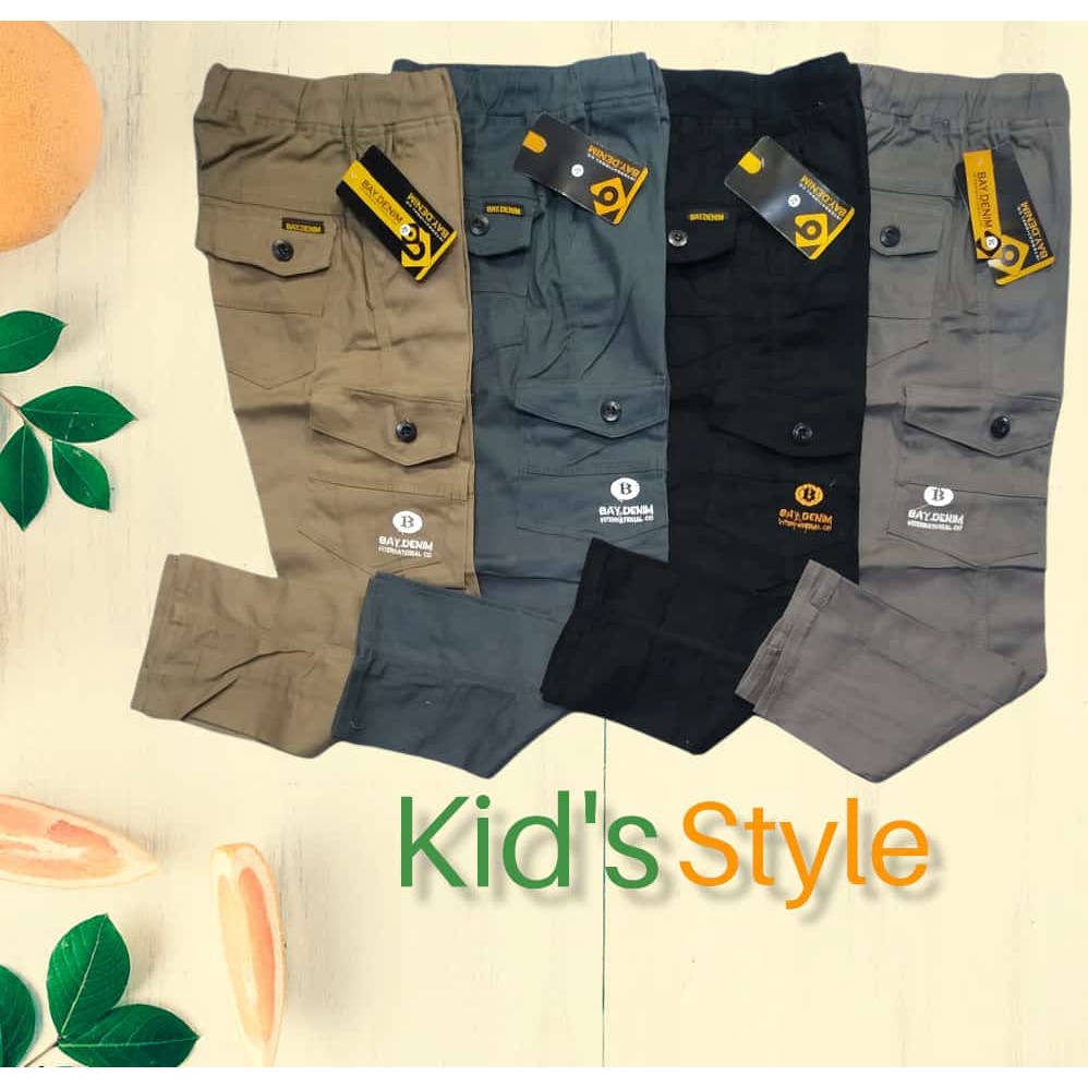 Cargo panjang anak laki-laki bydenim Celana panjang rafatar Size 21-26