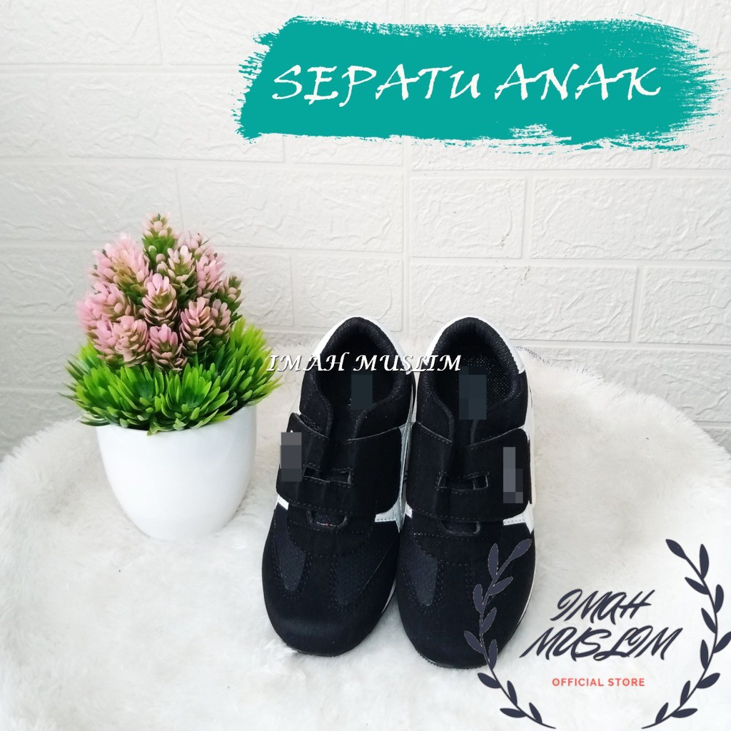 Sepatu Anak Sport Untuk Anak Usia 4 sampai 9 Tahun Pria dan Wanita Dengan Perekat Simple Murah